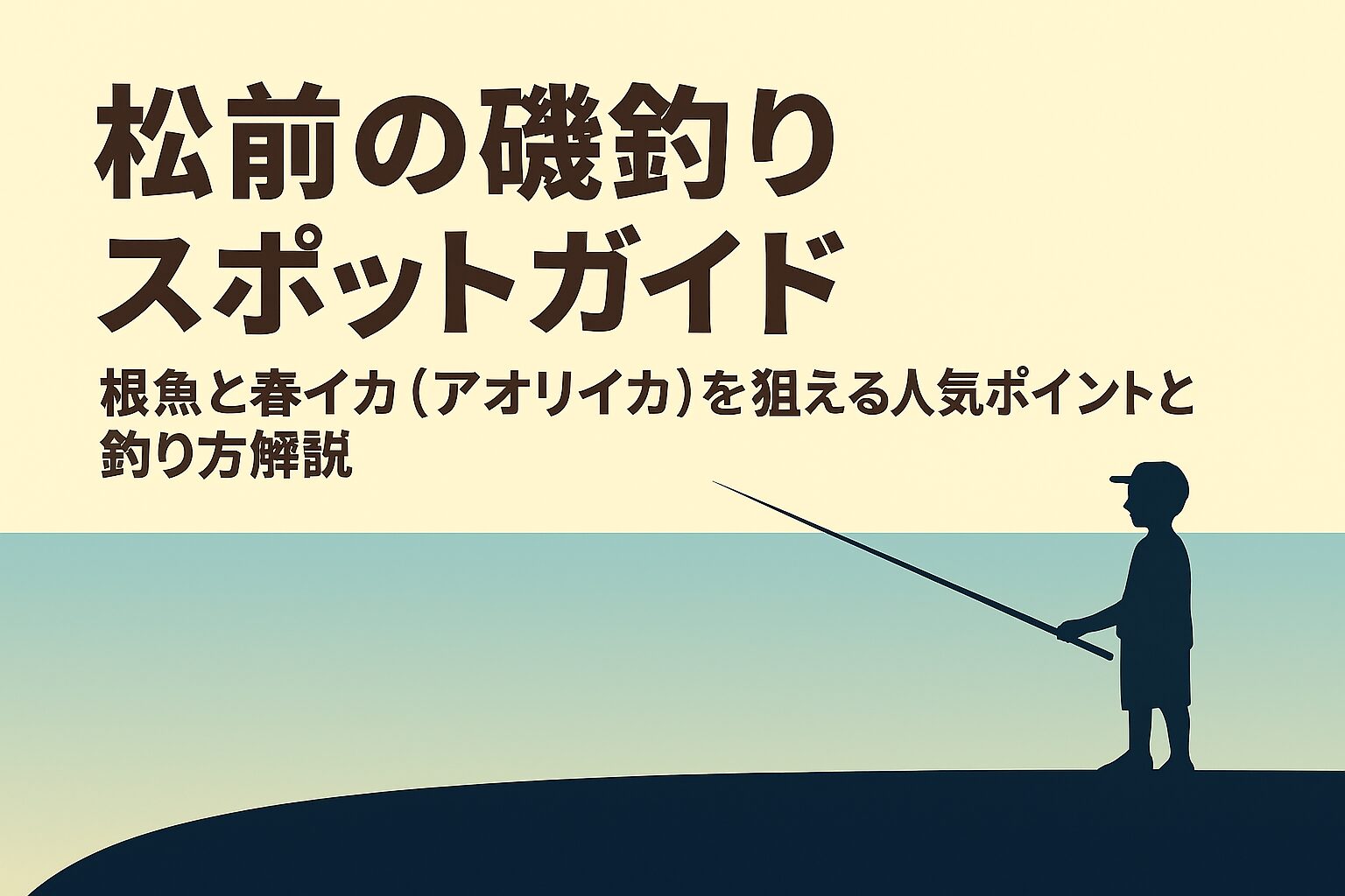 松前の磯釣りガイド|根魚と春イカ(アオリイカ)を狙える人気ポイントと釣り方解説
