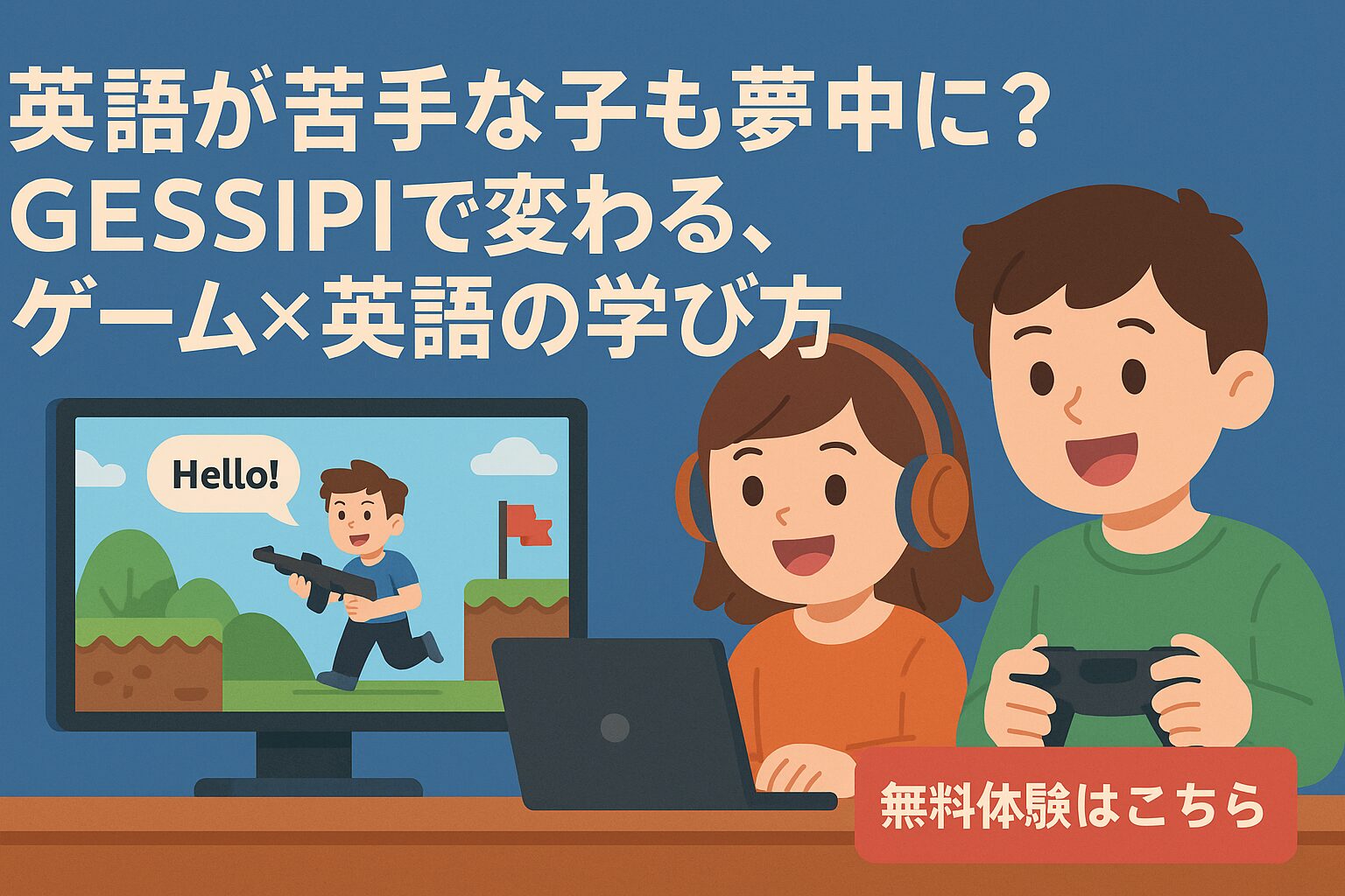 英語が苦手な子も夢中に?ゲシピで変わる、ゲーム×英語の新しい学び方