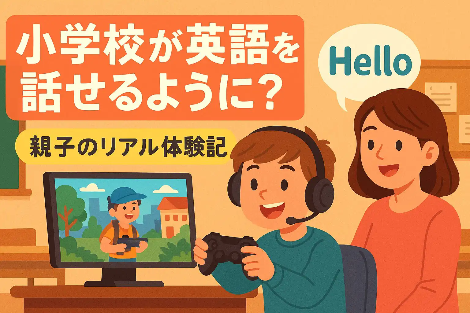 小学生が英語を話せるように？ゲームきっかけで変わった親子のリアル体験記