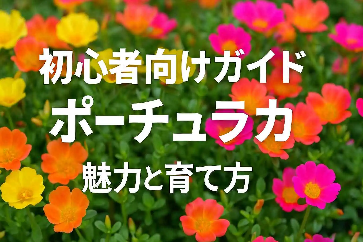 ポーチュラカで夏の庭を彩る｜乾燥に強く咲き続けるグラウンドカバー植物